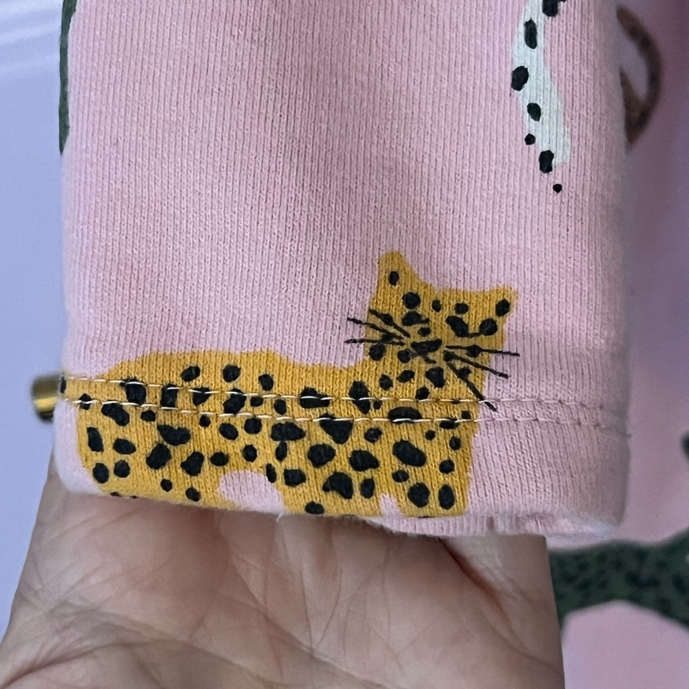 Hanna Andersson Pink Cat Sweatshirt Dress - Picture 6 of 6